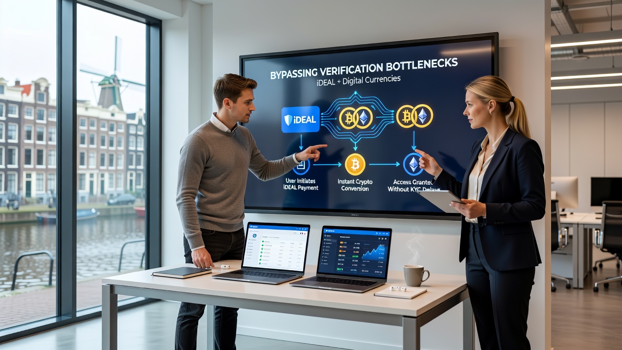 Grafiek die de groei toont van iDEAL en crypto transacties in Nederlandse online gokmarkten