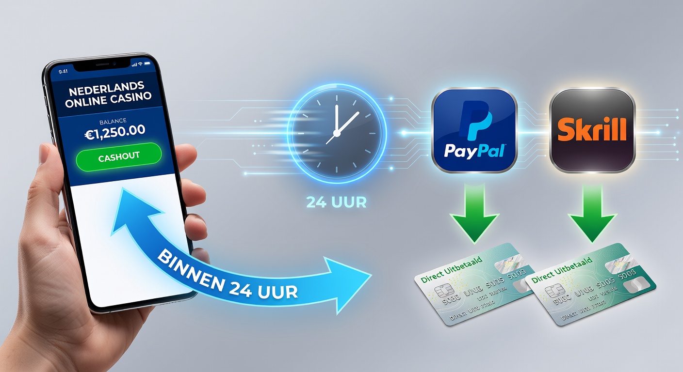 Grafiek met uitbetalingstijden van e-wallets bij Nederlandse online casinos, Skrill en Neteller bovenaan
