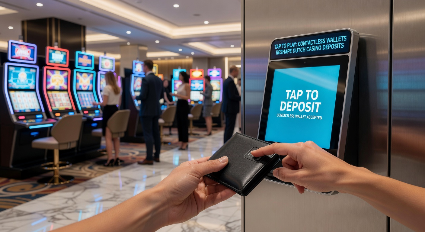 Grafiek met groei van contactloze stortingen in Nederlandse casinos, april 2026