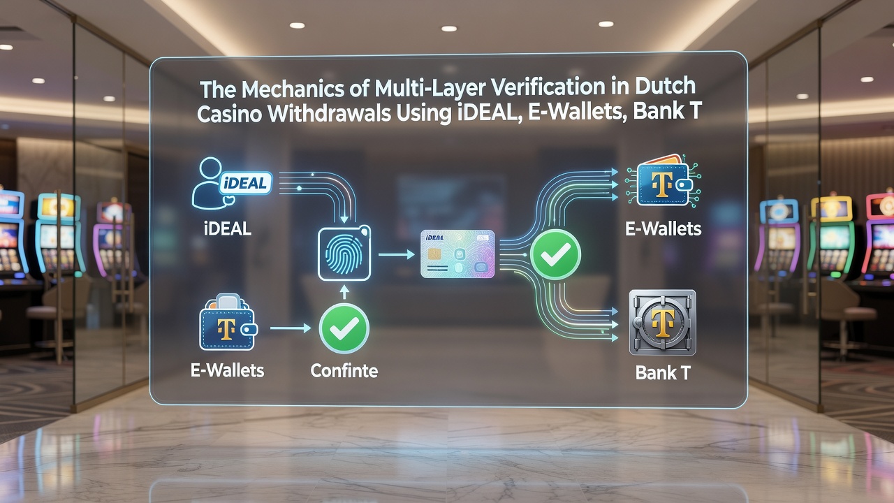 Diagram van verificatielagen voor e-wallets en bankoverschrijvingen in Nederlandse casino context