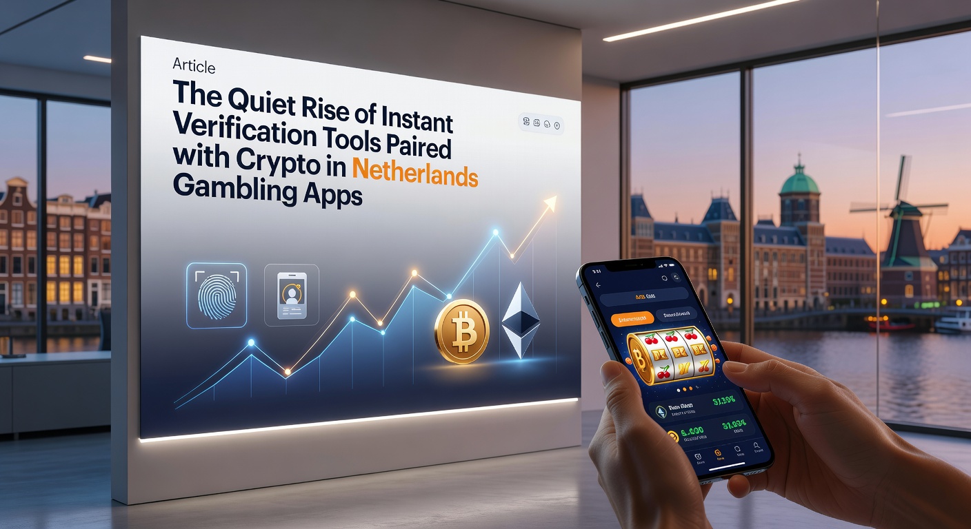 Illustratie van verificatietools en cryptobetalingen in Nederlandse gokapps